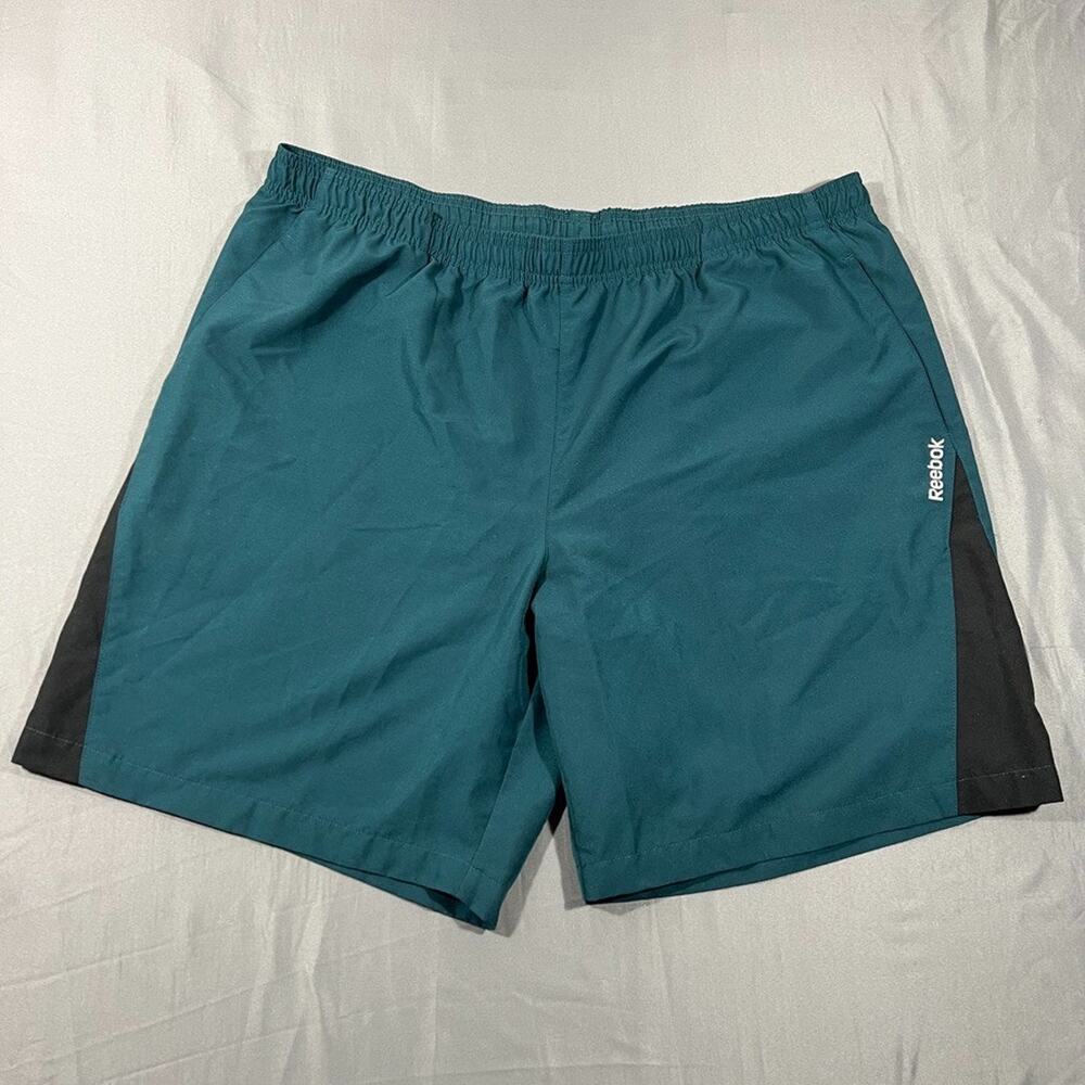 Reebok Speedwick Athletic Shorts Mens 2XL Teal Black Performance Running Sports